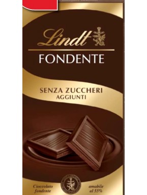 Lindt - Tavoletta Fondente - Senza Zuccheri Aggiunti - 100g