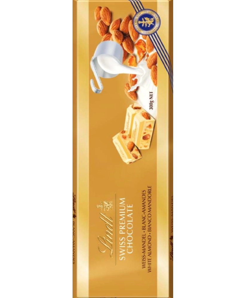 Lindt - Maxitavoletta - Bianca e Mandorle - 300g