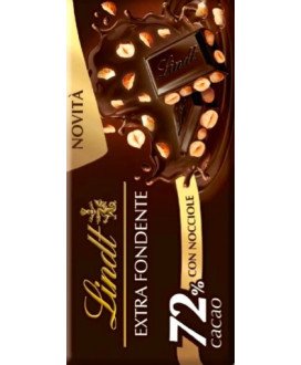 Vendita online tavolette di cioccolato Lindt & Sprüngli fondenti con nocciole intere, ricetta originale. Shop on line tavolette 