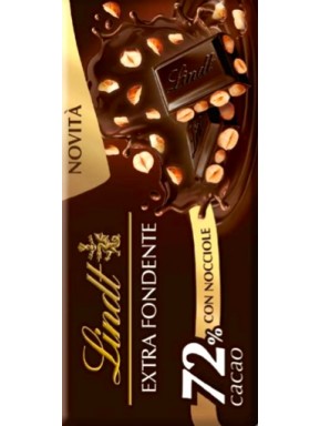 Lindt - Dark Chocolate 72% & Hazelnut - 100g