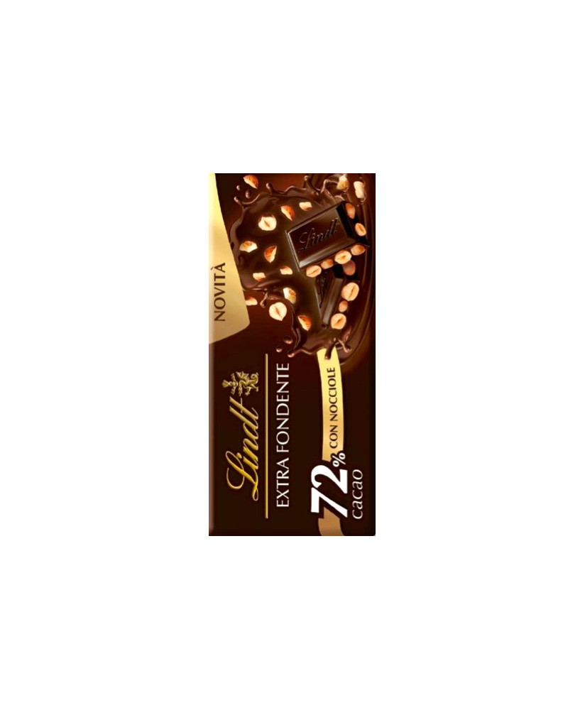 Vendita online tavolette di cioccolato Lindt & Sprüngli fondenti con nocciole intere, ricetta originale. Shop on line tavolette 
