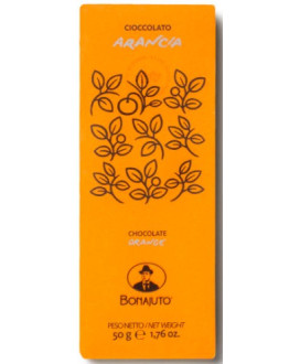Vendita online Tavolette di Cioccolato all'arancia della Dolceria Bonajuto di Modica, la piu' antica fabbrica di cioccolato in S