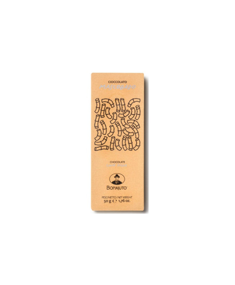 Dolceria Bonajuto Modica, Tavoletta di cioccolato con zucchero di canna Mascobado. Vendita online Cioccolata modicana