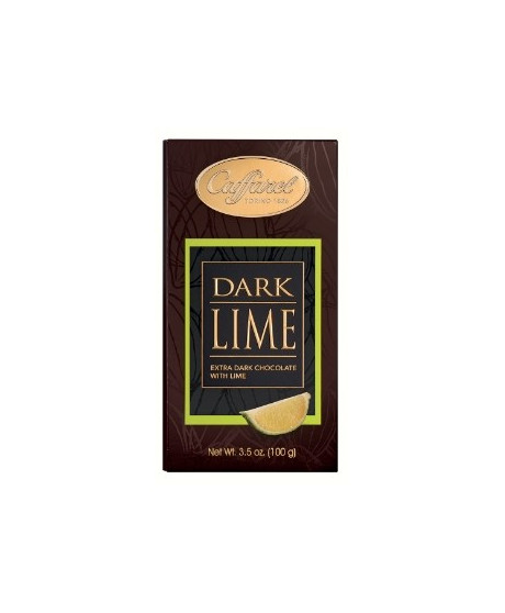 Online sales chocolate bars Caffarel of Turin, dark with lime 100g. Shop online Caffarel Piedmont Italian chocolate bars