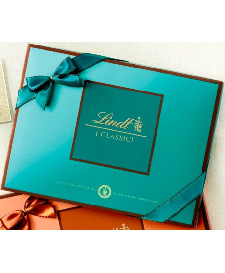 Novità 2015! Vendita online scatole regalo di cioccolatini Lindt assortiti Lindt & Sprüngli. Shop on line confezioni Natalizie L