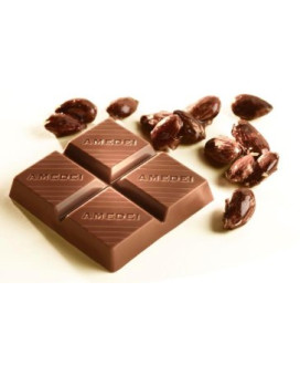 Amedei Quadrotti, Milk Chocolate filled with Croccantino - online sale of Amedei Toscana