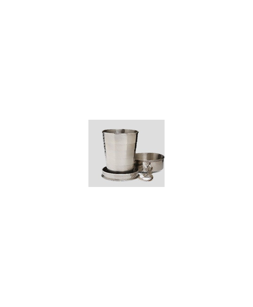 Don Papa Shot metal tumbler. Pocket camping keychain with case