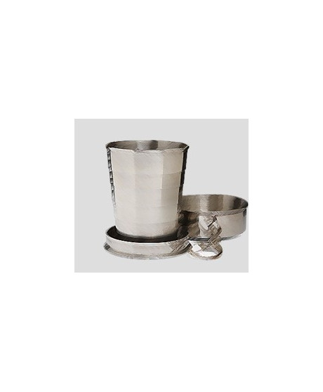 Don Papa Shot metal tumbler. Pocket camping keychain with case