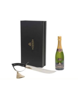 Vendita online sciabola del sommelier Pommery Brut Apanage. Shop on line lo confezione regalo champagne con sciabola