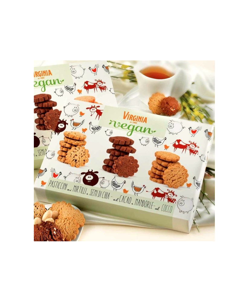 Vendita online biscotti Vegani Virginia. Shop on line pasticceria vegana artigianale Virginia miglior prezzo