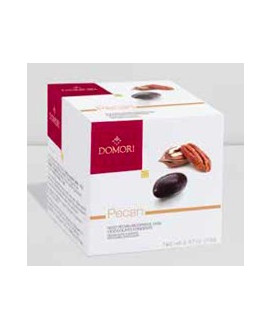 Domori Noci Pecan ricoperte di cioccolato fondente - Vendita online dragees Domori, prodotti artigianali di qualità