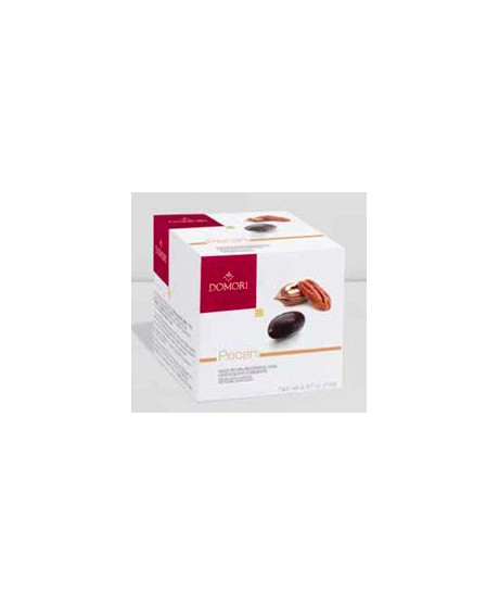 Domori Noci Pecan ricoperte di cioccolato fondente - Vendita online dragees Domori, prodotti artigianali di qualità