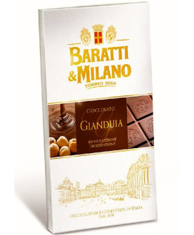 Vendita online tavolette di cioccolato Gianduja Baratti & Milano. Shop on line barrette di cioccolata piemontese di Torino Barat
