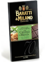 Baratti & Milano - Fondente con Cristalli alla menta - 75g