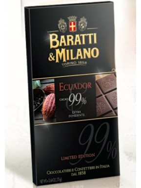 Baratti & Milano - Dark Chocolate 99% - Ecuador - 75g