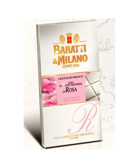Online sales Rose chocolate bars Baratti & Milano. Shop online chocolate bars Piedmont Turin Swaps, milk with hazelnuts, haz Online sales Rose chocolate bars Baratti & Milano. Shop online chocolate bars Piedmont Turin Swaps, milk with hazelnuts, haz