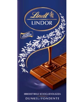 Vendita online tavolette di cioccolato Lindt & Sprüngli Lindor blu fondente. Shop on line tavolette di cioccolato Lindt Lindor b