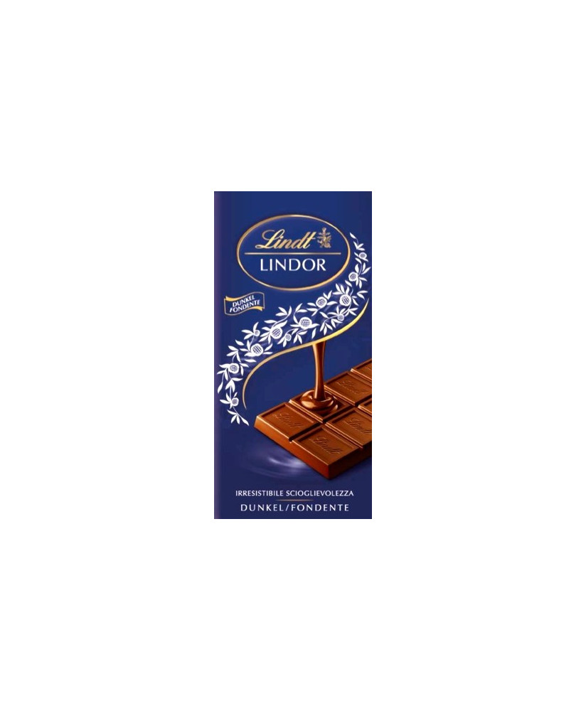 Vendita online tavolette di cioccolato Lindt & Sprüngli Lindor blu fondente. Shop on line tavolette di cioccolato Lindt Lindor b