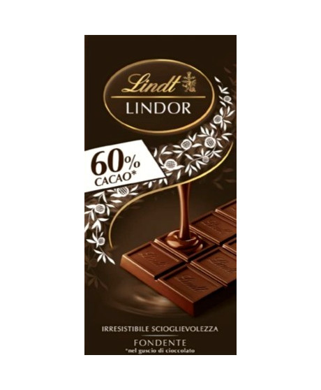 Lindt - Lindor Bar - Extra Dark 60% - 100g