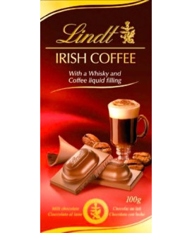 Vendita online tavolette di cioccolato Lindt & Sprüngli al latte ripieno di whysky e caffè. Shop on line tavolette di cioccolato