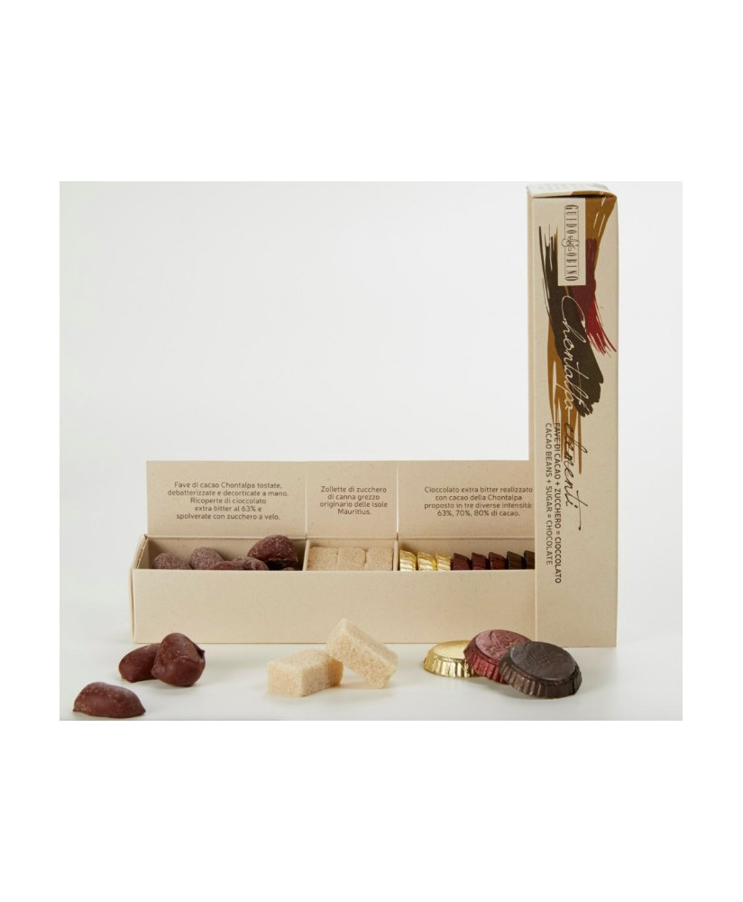 (3 BOXES X 125g) Guido Gobino - Cocoa Beans and brown Sugar 