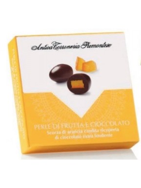 Antica Torroneria - Scorza di Arancia candita ricoperte di cioccolato fondente - 75g