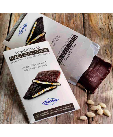 Scaldaferro - Nougat Dark Chocolate Covered - 130g