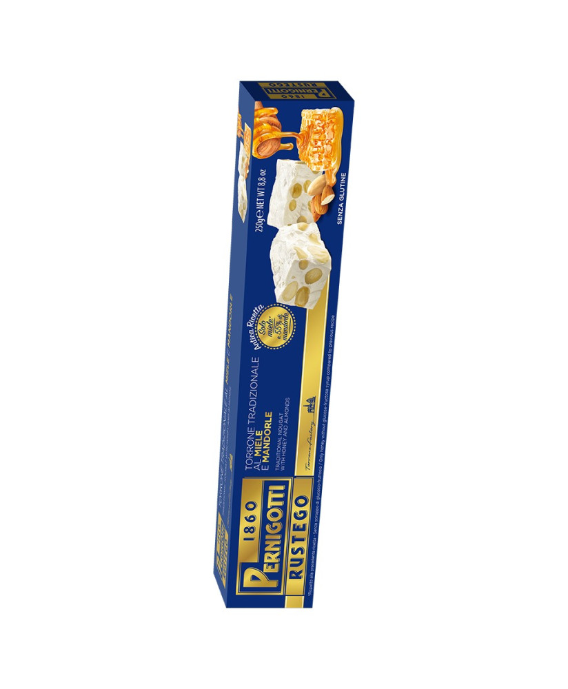 Vendita online Torrone Pernigotti Rustego, friabile mandorle e miele. Shop online torrone e prezzi. Miglior prezzo online