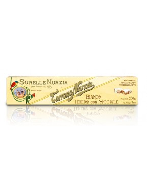 Sorelle Nurzia - Torrone Bianco Tenero con Nocciole 200g