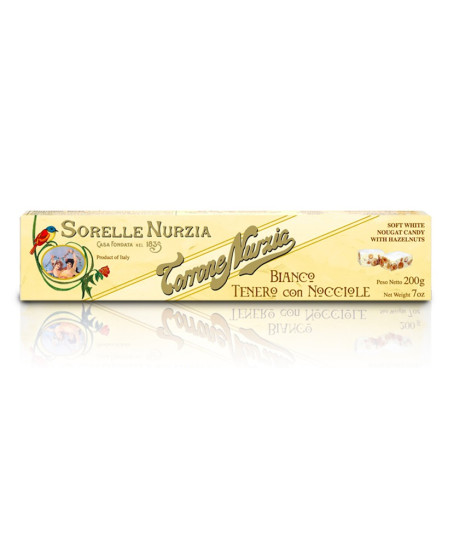 Sorelle Nurzia - Soft White Nougat with Hazelnut - 200g