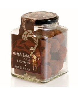 Vendita online tartufo di cioccolato dolce nero B. Langhe. Shop on line prezzo tartufini di cioccolato B. Langhe