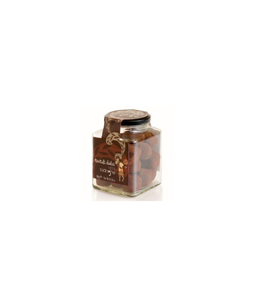 Vendita online tartufo di cioccolato dolce nero B. Langhe. Shop on line prezzo tartufini di cioccolato B. Langhe