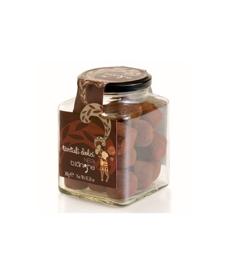 Vendita online tartufo di cioccolato dolce nero B. Langhe. Shop on line prezzo tartufini di cioccolato B. Langhe