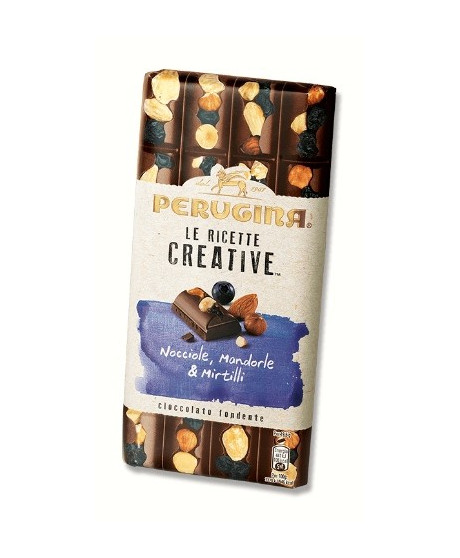 Online sale Italian Perugina Chocolate Bars, The Creative, with almonds, hazelnuts and blueberries. Bar Perugina dark