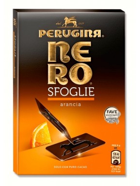 (6 CONFEZIONI X 96g) Perugina - Sfoglie Arancia - Nero 