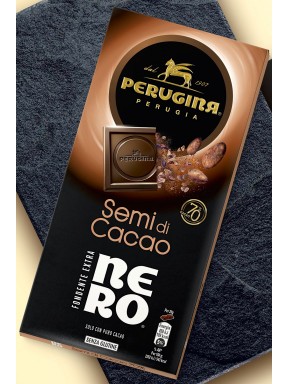 (6 BARS X 85g) Nero Perugina - Extra Dark Chocolate with Cocoa Nibs