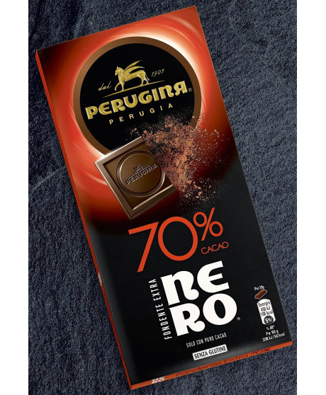 Vendita online Tavolette di Cioccolato Nero Perugina fondente 70% cacao. Tavoletta fondente Vendita online Tavolette di Cioccolato Nero Perugina fondente 70% cacao. Tavoletta fondente