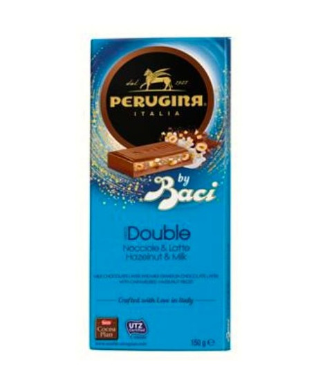 Perugina - Choco Double - Milk Chocolate and Hazelnuts - 150g