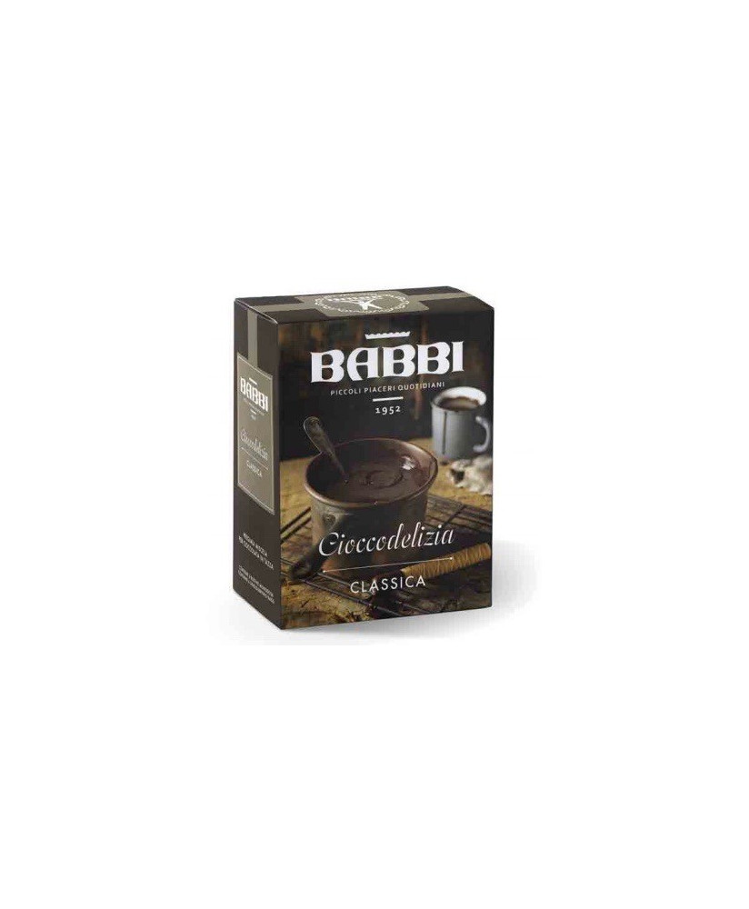 Vendita online cioccolata in tazza Babbi, shop online cioccolata calda fondente Babbi, shop cioccolata in polvere Babbi.