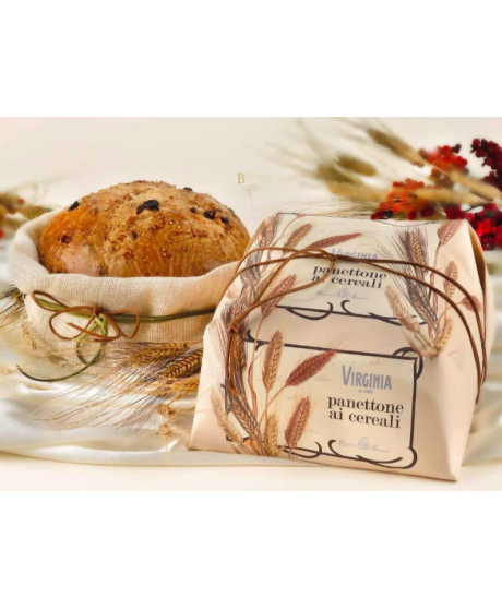 Virginia, panettone ai cereali linea naturale. Vendita online panettoni artigianali Virginia Sassello miglior prezzo