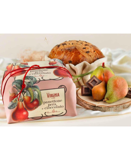 Virginia, panettone pera e cioccolato. Vendita online panettoni artigianali Virginia Sassello miglior prezzo