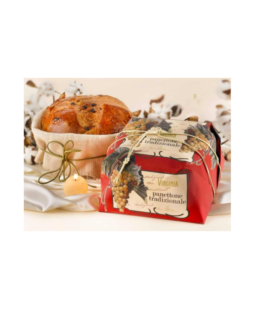 Virginia, traditional panettone typical italian christmas bread / cake. Shop online panettoni handmade Virginia Sassello