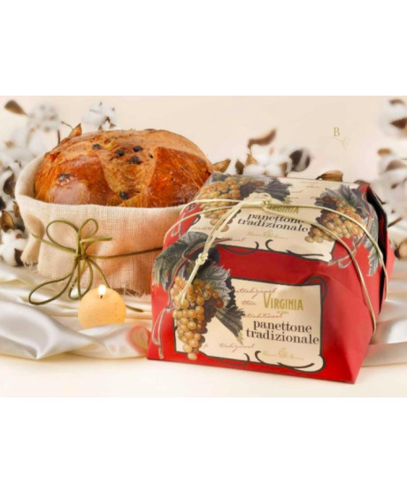 Virginia, traditional panettone typical italian christmas bread / cake. Shop online panettoni handmade Virginia Sassello