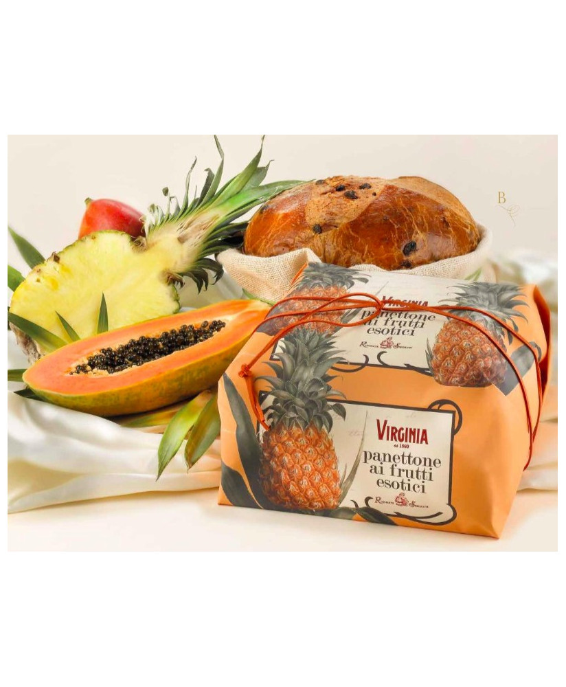 Virginia, panettone con frutti esotici. Vendita online panettoni artigianali Virginia Sassello miglior prezzo