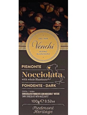 Venchi - Dark Chocolate and Hazelnut - 100g