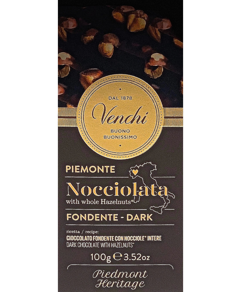 Vendita online tavolette di cioccolato Venchi fondente extra 56% di cacao con nocciole piemonte intere. Shop on line cioccolata