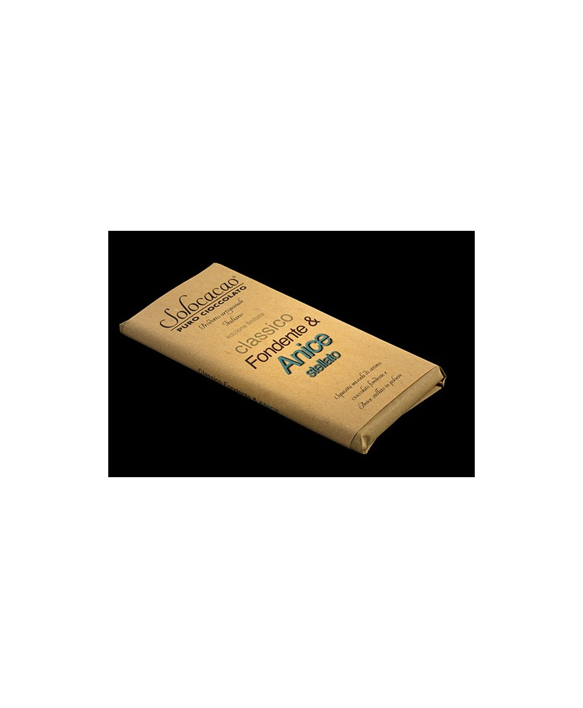 Solocacao Dark and anise - Shop online chocolate bars Solocacao. Reggio Emilia chocolate shop best price bar choco