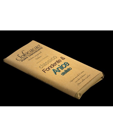 Solocacao Dark and anise - Shop online chocolate bars Solocacao. Reggio Emilia chocolate shop best price bar choco