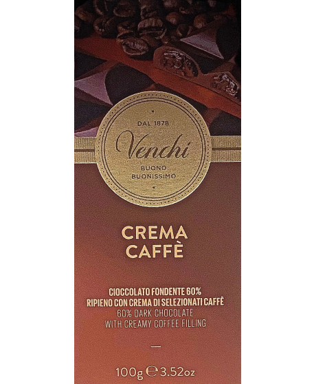 Venchi - Dark Chocolate with Coffee Cream - 100g