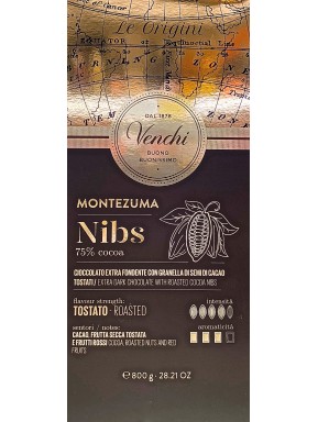 Venchi - Extra Fondente Montezuma 75% con Nibs - 800g
